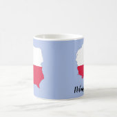 Mug Drapeau de la Pologne Carte (Centre)