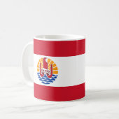 Mug Drapeau de la Polynésie Française Céramique Café M (Devant gauche)