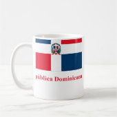 Mug Drapeau de la République Dominicaine avec le nom (Gauche)