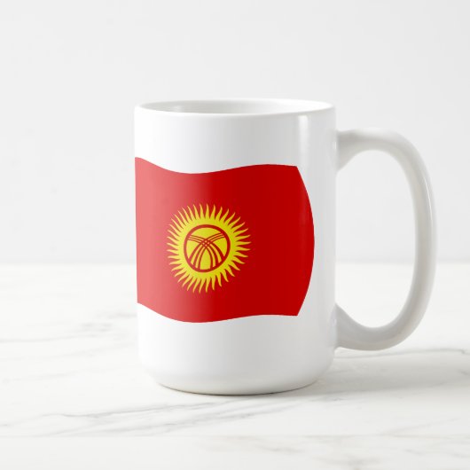 Mug Drapeau de la République kirghize (Droite)