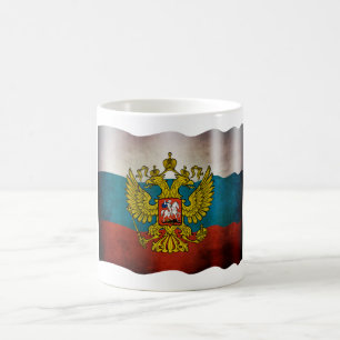 Mug Drapeau de la Russie qui flotte