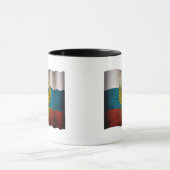 Mug Drapeau de la Russie qui flotte (Centre)