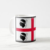 Mug Drapeau de la Sardaigne (Italie) (Devant gauche)