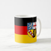 Mug Drapeau de la Sarre (Devant droit)
