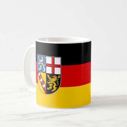 Mug Drapeau de la Sarre (Devant gauche)