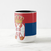 Mug Drapeau de la Serbie (Centre)
