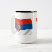 Mug Drapeau de la Serbie (Devant gauche)
