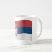 Mug Drapeau de la Serbie (Devant droit)