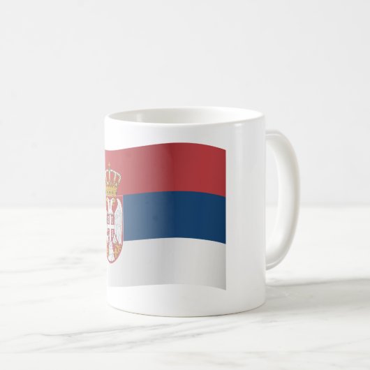 Mug Drapeau de la Serbie (Devant droit)