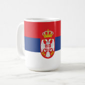 Mug Drapeau de la Serbie (Devant gauche)