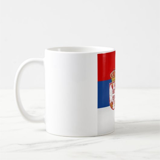 Mug Drapeau de la Serbie cool (Gauche)