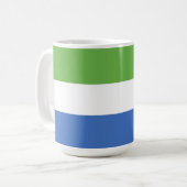 Mug drapeau de la Sierra Leone (Devant gauche)