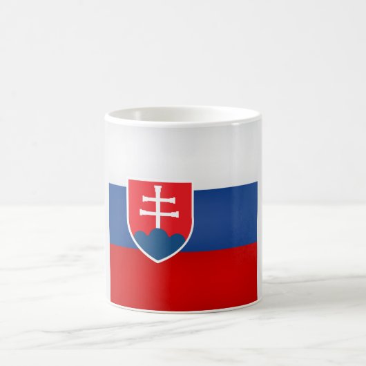 Mug Drapeau de la Slovaquie cool (Centre)