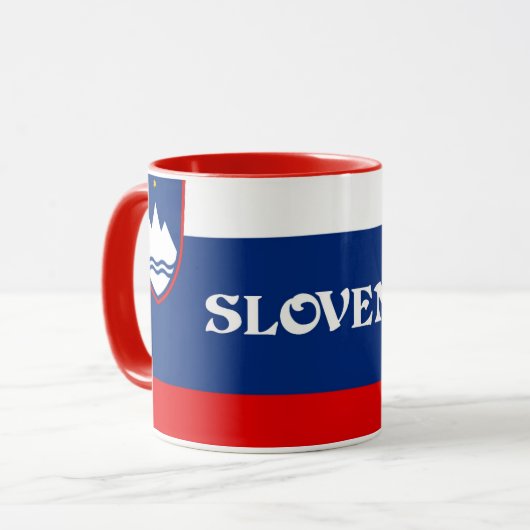 Mug Drapeau de la Slovénie (Devant gauche)