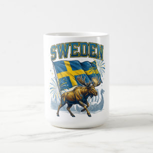 Mug Drapeau de la Suède Patriote Élan Viking Célébrati