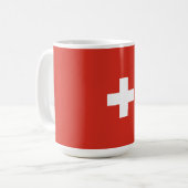 Mug drapeau de la Suisse (Devant gauche)