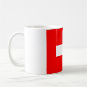 Mug Drapeau de la Suisse (Suisse) (Gauche)