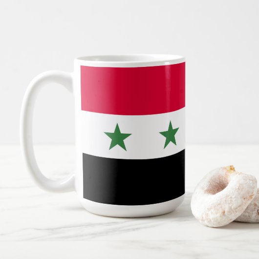 Mug Drapeau de la Syrie (Avec donut)