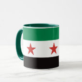 Mug drapeau de la Syrie footbalistique (Devant gauche)