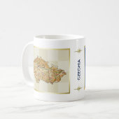 Mug Drapeau de la Tchéquie + Musique de la carte (Devant gauche)