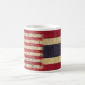 Mug Drapeau de la Thaïlande et Drapeau des Etats-Unis, (Centre)