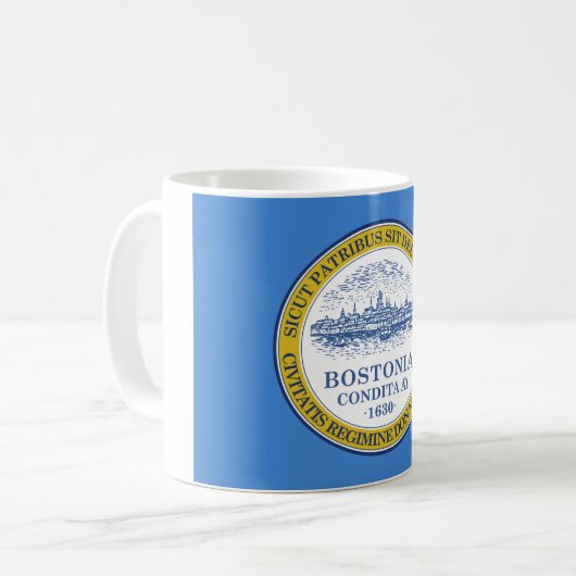 Mug Drapeau de la ville de Boston (Massachusetts) (Devant gauche)