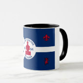 Mug Drapeau de la ville de Fort Wayne (Devant droit)