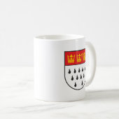 Mug Drapeau de la ville de Koln symbole allemand Colog (Devant droit)