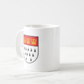 Mug Drapeau de la ville de Koln symbole allemand Colog (Devant gauche)