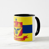 Mug Drapeau de la ville de Saint-Paul (Devant droit)
