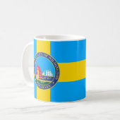 Mug Drapeau de la ville de Wilmington, Delaware (Devant gauche)