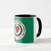 Mug Drapeau de la ville de Worcester (Devant droit)