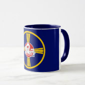 Mug Drapeau de la ville d'Omaha (Nebraska) (Devant droit)
