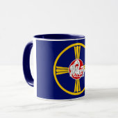 Mug Drapeau de la ville d'Omaha (Nebraska) (Devant gauche)