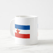Mug drapeau de la Yougoslavie (Devant gauche)