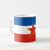 Mug drapeau de la Yougoslavie (Devant gauche)
