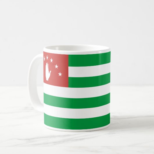 Mug Drapeau de l'Abkhazie patriotique (Devant gauche)