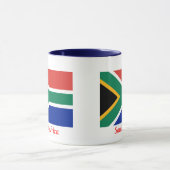 Mug Drapeau de l'Afrique du Sud (Centre)