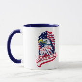 Mug Drapeau de l'aigle américain (Gauche)