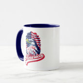 Mug Drapeau de l'aigle américain (Devant gauche)
