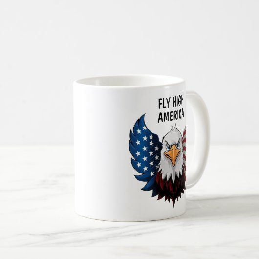 Mug Drapeau de l'aigle américain (Devant droit)