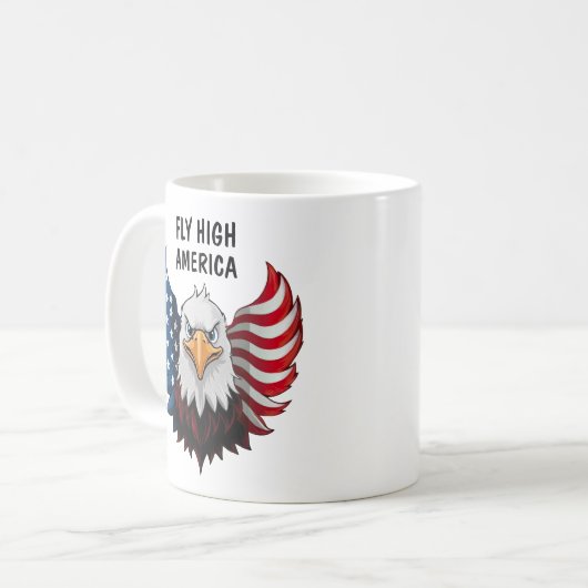 Mug Drapeau de l'aigle américain (Devant gauche)