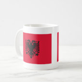 Mug Drapeau de l'Albanie (Devant gauche)