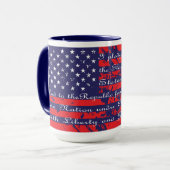 Mug Drapeau de l'Allégeance USA (Devant gauche)