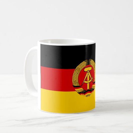 Mug Drapeau de l'Allemagne de l'Est (Devant gauche)