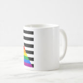 Mug Drapeau de l'Ally Pride de progression LGBTQ (Devant droit)