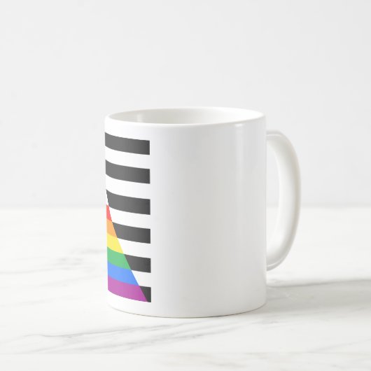 Mug Drapeau de l'Ally Pride de progression LGBTQ (Devant droit)