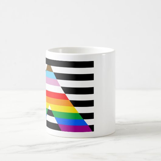 Mug Drapeau de l'Ally Pride de progression LGBTQ (Centre)
