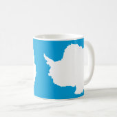 Mug Drapeau de l'Antarctique en céramique (Devant droit)