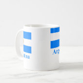 Mug Drapeau de l'Argentine avec le nom (Devant gauche)